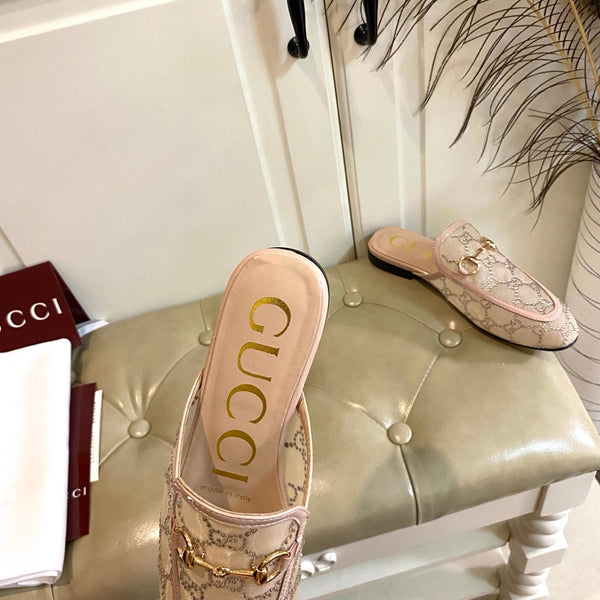 GG PrinceTown Mule Pink Mesh With Crystal