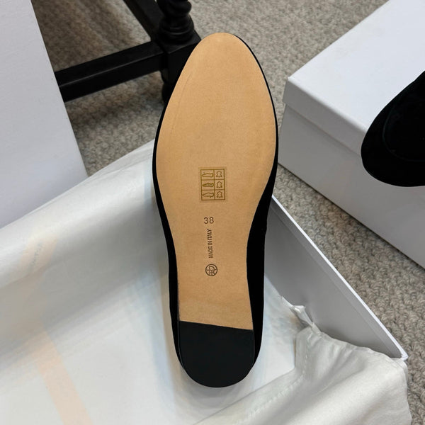 The Row Loafer Black Suede 290739