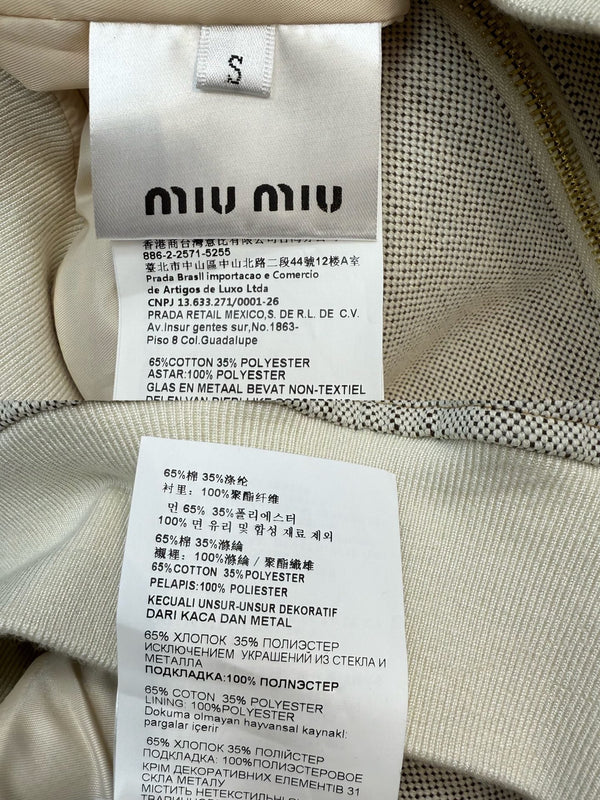 Miu Miu 25 Stand-up Collar Jacket Cotton 304185