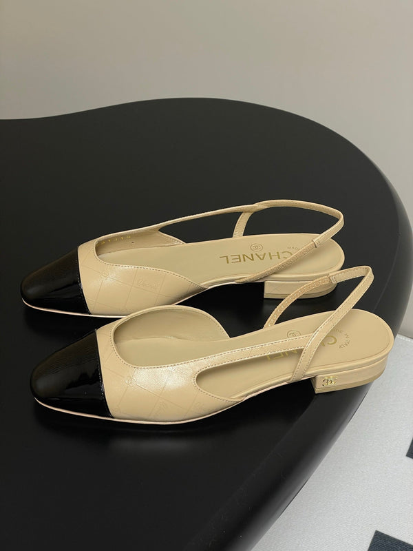 CC 25P Beige Black Quilted Calfskin