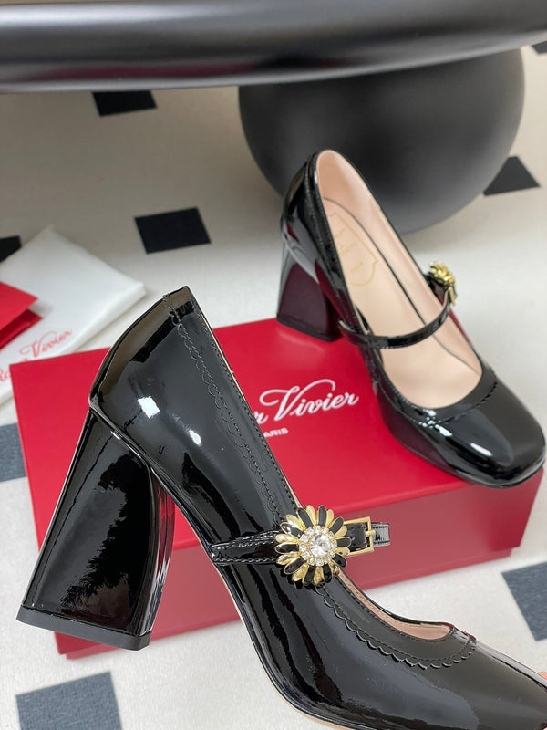 Viv 25 Mary Jane 60 Black Patent Calf Leather 247887