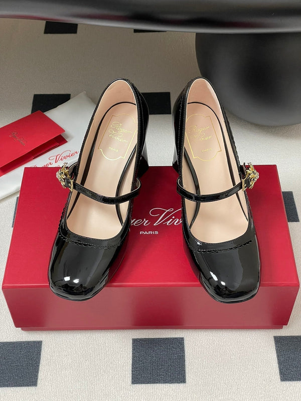 Viv 25 Mary Jane 60 Black Patent Calf Leather 247887