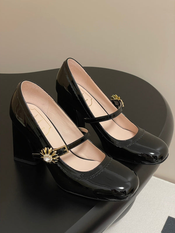 Viv 25 Mary Jane 60 Black Patent Calf Leather 247887