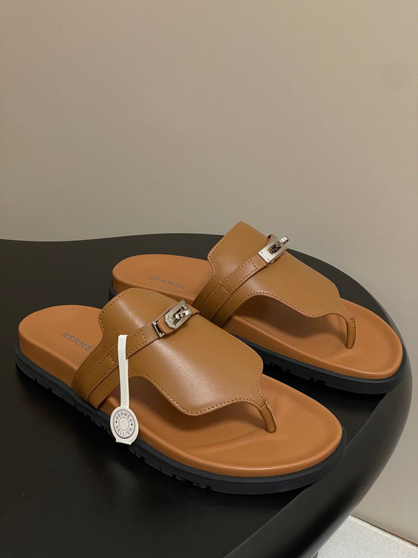 Sandalo HM Empire in pelle di vacchetta marrone 377540