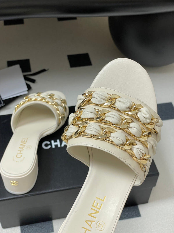 CC 25 Mule 5cm White Sheepskin 364719