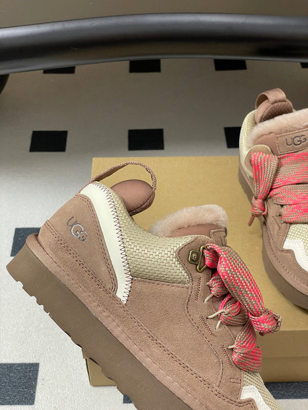 UGG Lowmel Sneaker Brown mix Pink Suede Mesh 522211