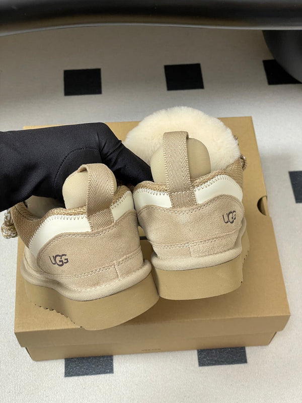 UGG Lowmel Sneaker Khaki Suede Mesh 522212