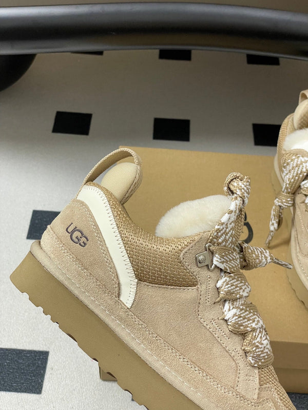 UGG Lowmel Sneaker Khaki Suede Mesh 522212