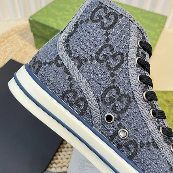 GG Tennis 1977 High Top Sneaker  Black Grey Caro