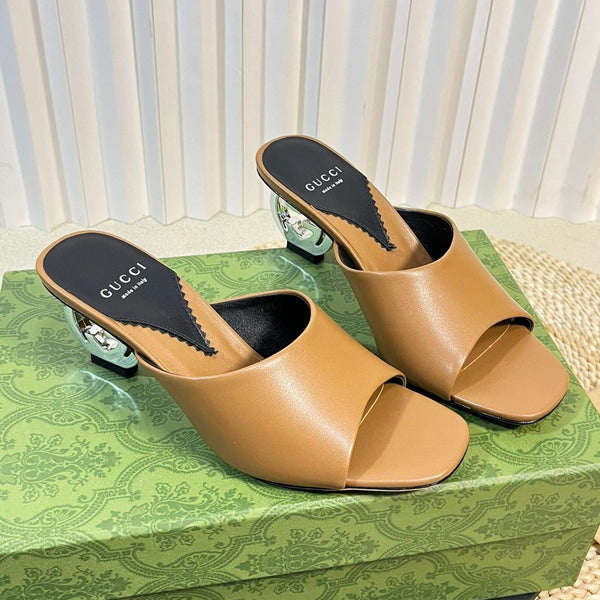 GG  Women's Heeled Sandals Gingerbread Brown