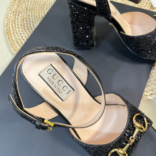 GG Women Sandal High Heels Black