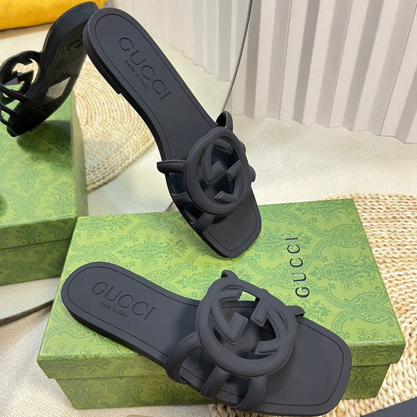 Ciabatta in gomma GG nera