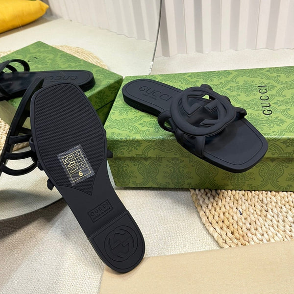 Ciabatta in gomma GG nera