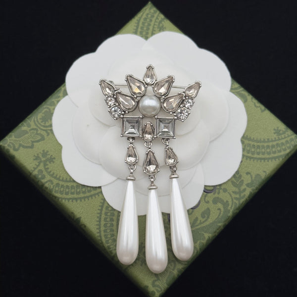 Gucci Brooch Silver 184021