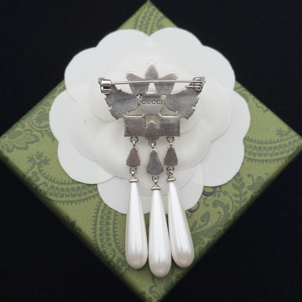 Gucci Brooch Silver 184021