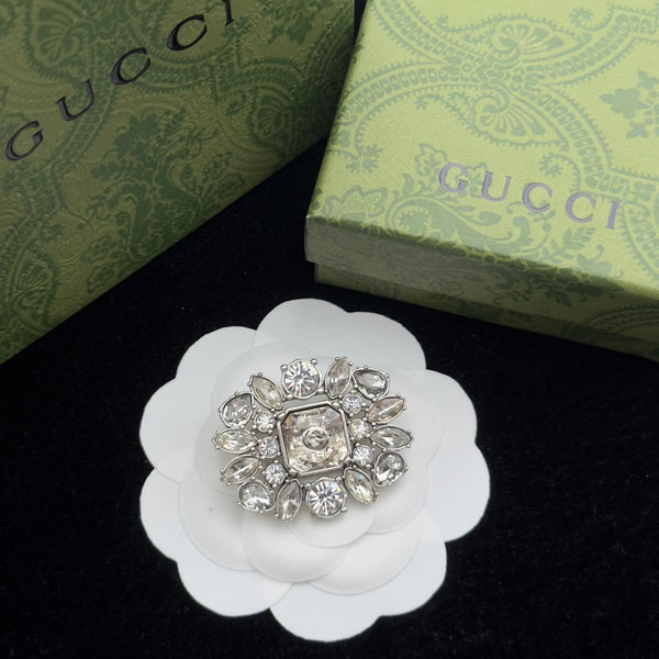 Gucci Brooch Silver 184404