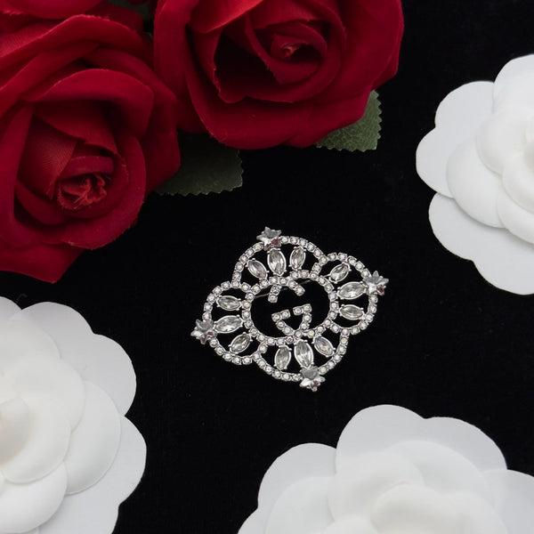 Gucci Brooch Silver 188207