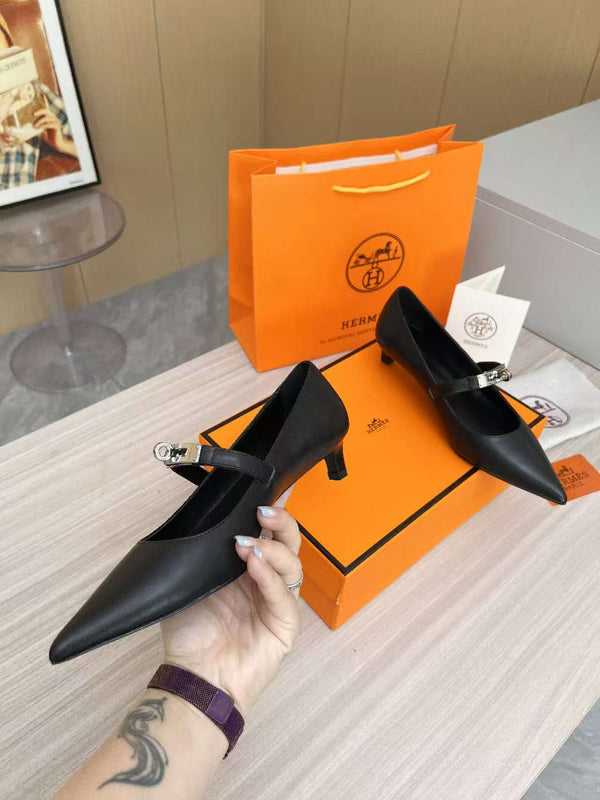 Kiara 40 pump Black Calfskin 214052