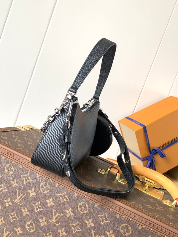 LV Marellini 19cm Black Epi Grain Cowhide Metal HW