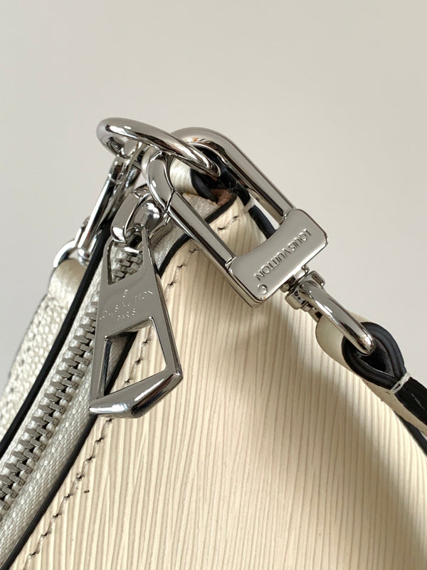 LV Hopscotch Bag 25cm White Grained Epi Cowhide Sliver HW