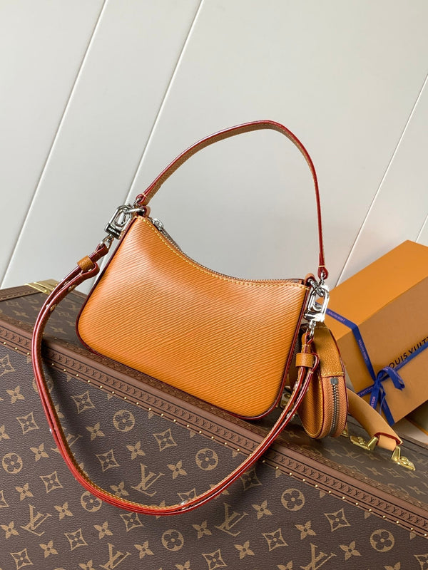 LV Marellini 19cm Caramel Epi Grain Cowhide Metal HW