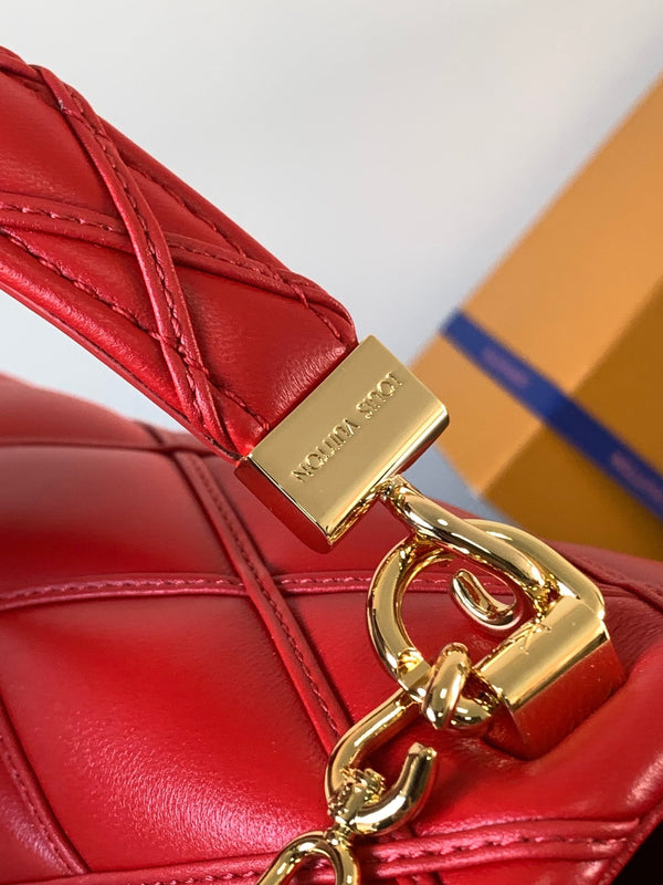 LV GO-14 MM 23cm Red Lambskin GHW