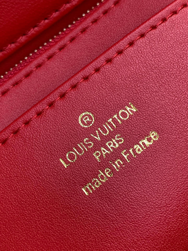 LV GO-14 MM 23cm Red Lambskin GHW