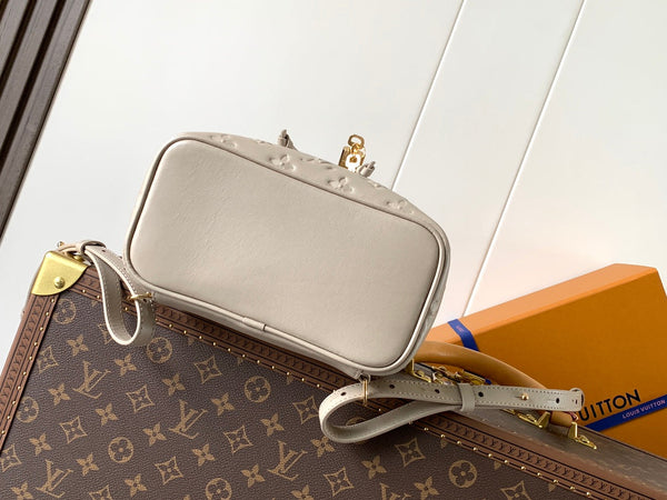 LV Coussin 26cm Backpack Khaki Gold Leather 252651