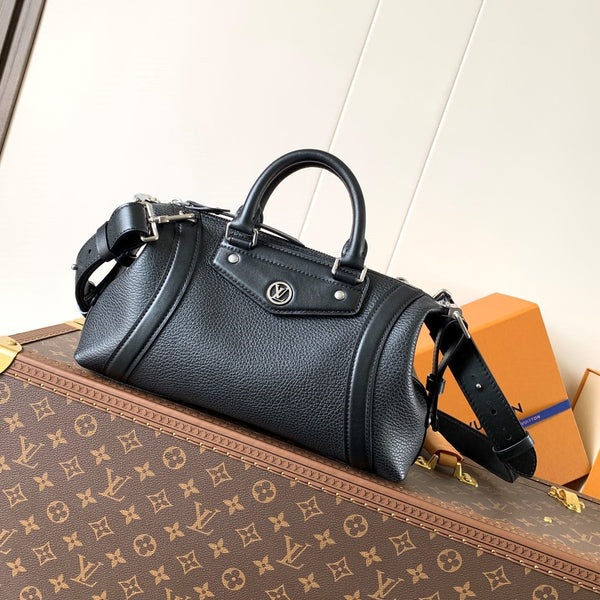 LV Nano LV Biker 38cm Black Sheepskin & Cowhide Metal