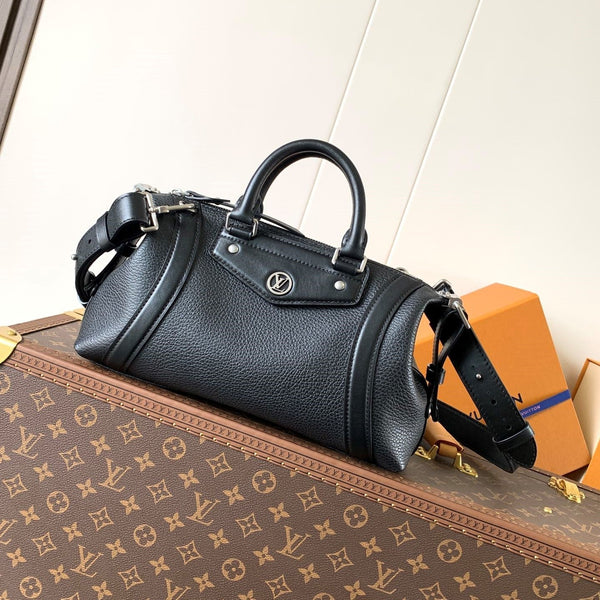 LV Nano LV Biker 30cm Black Sheepskin & Cowhide Metal