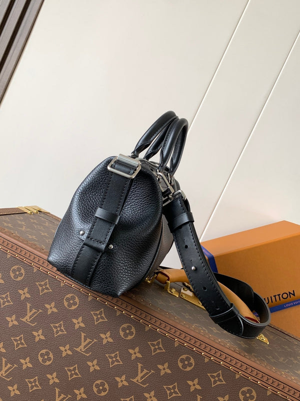 LV Nano LV Biker 30cm Black Sheepskin & Cowhide Metal