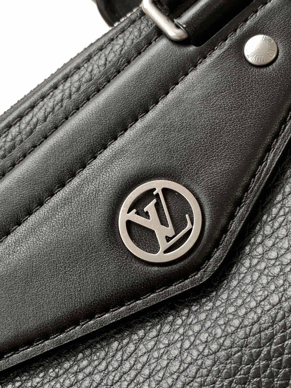 LV Nano LV Biker 38cm Black Sheepskin & Cowhide Metal