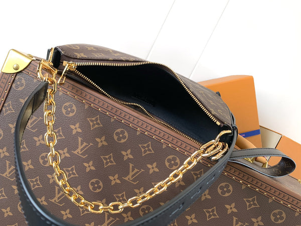 LV Cookie BB Bag 28.5cm Brown Monogram Canvas & Cowhide GHW