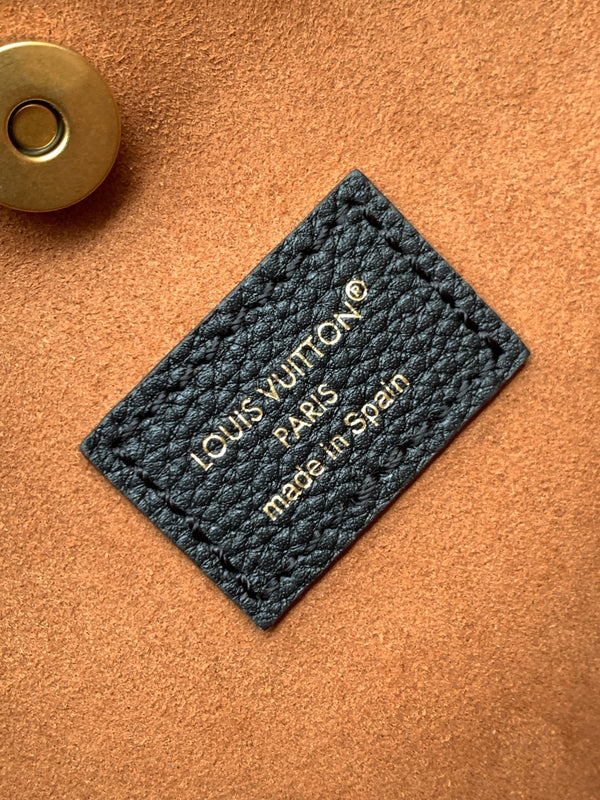 LV Low Key All In BB 16cm Black Cowhide GHW