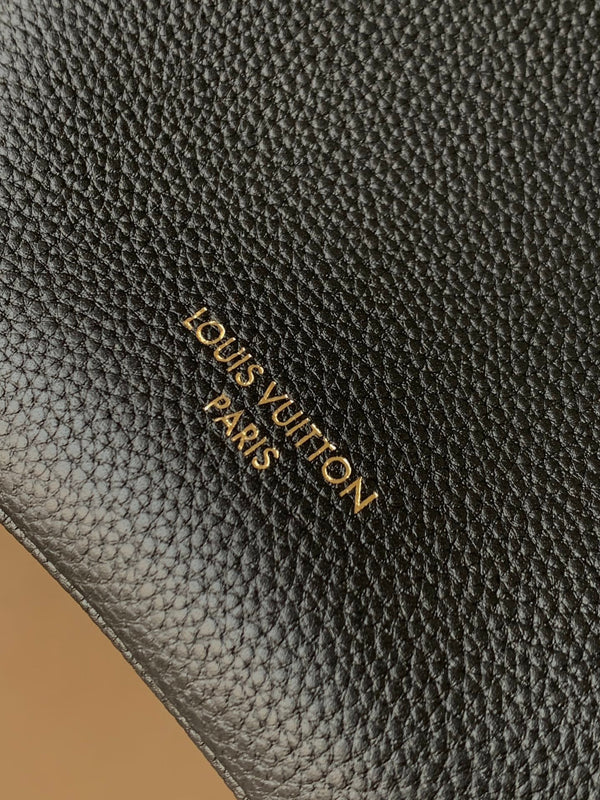 LV Low Key All In BB 16cm Black Cowhide GHW