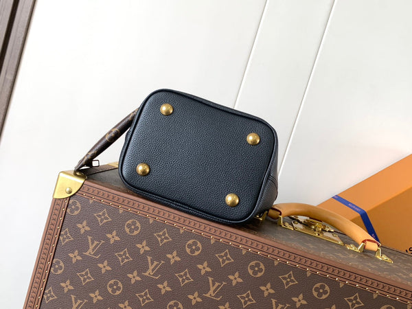 LV Low Key All In BB 16cm Black Cowhide GHW