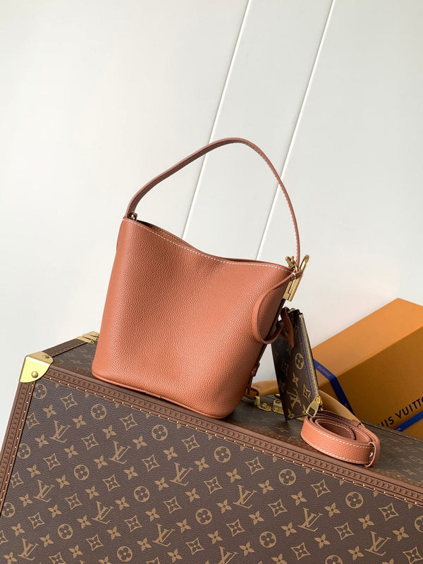LV Low Key All In BB 16cm Brown Cowhide GHW