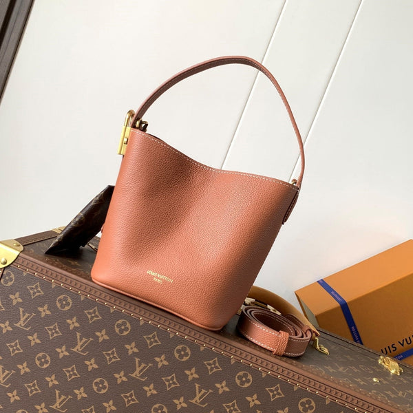 LV Low Key All In BB 16cm Brown Cowhide GHW