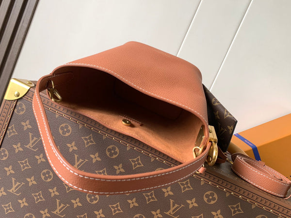 LV Low Key All In BB 16cm Brown Cowhide GHW