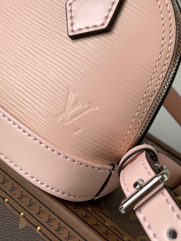 LV Alma BB Handbag 18cm Pink Epi Cowhide Metal HW