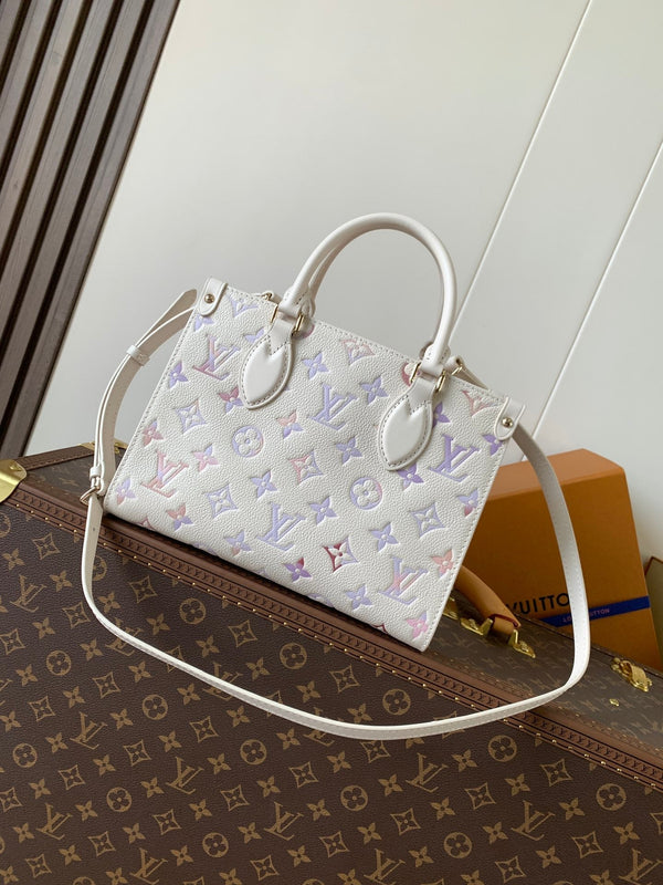LV OnTheGo PM Dream Monogram Embossed Cowhide-Light GHW