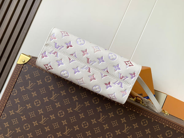 LV OnTheGo PM Dream Monogram Embossed Cowhide-Light GHW