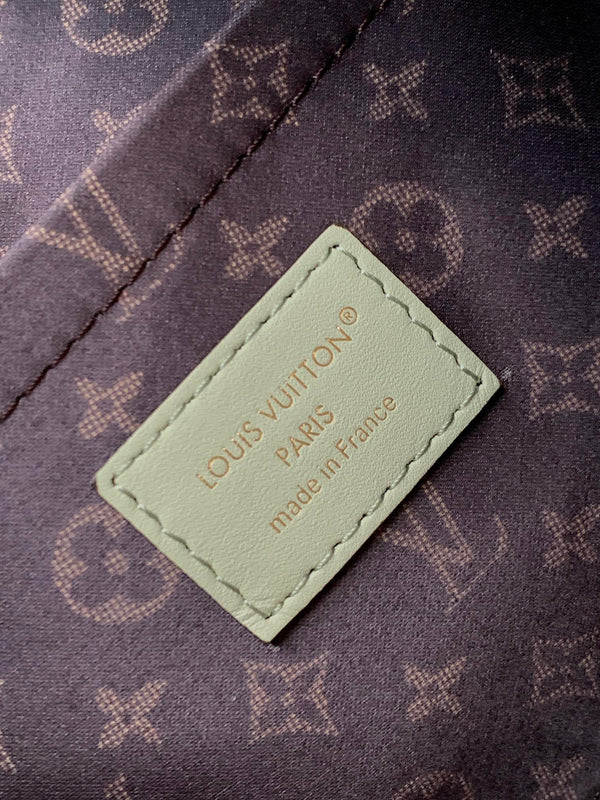 LV M26905 Express PM Handbag 26cm Sea Mist Cowhide GHW