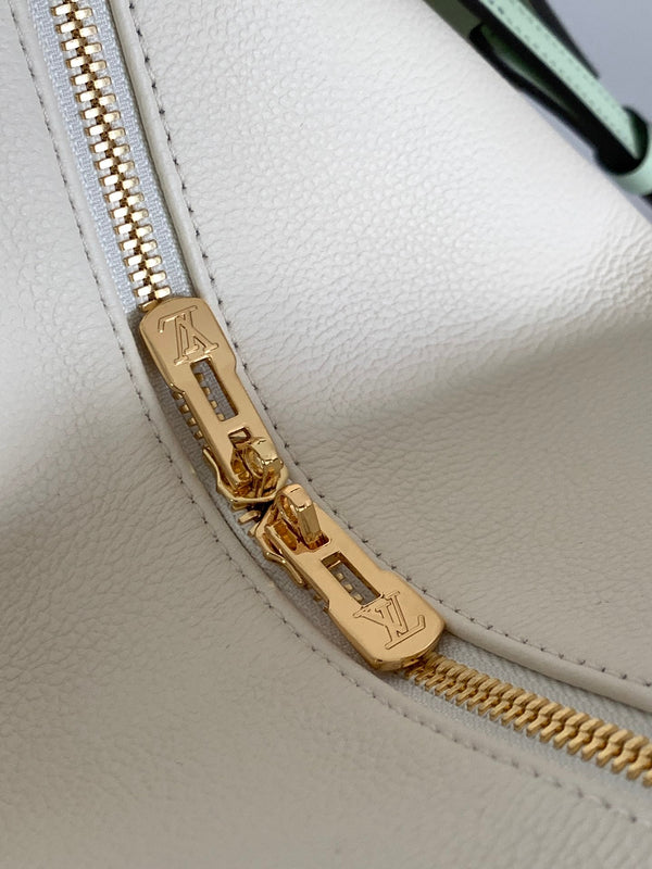 LV M26905 Express PM Handbag 26cm Sea Mist Cowhide GHW