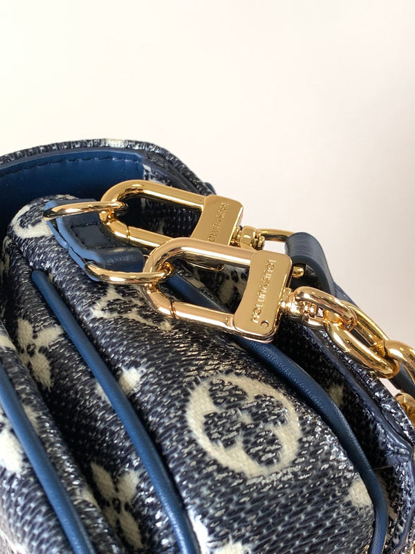 LV Pochette Métis East West 21.5cm Blue Monogram Canvas GHW
