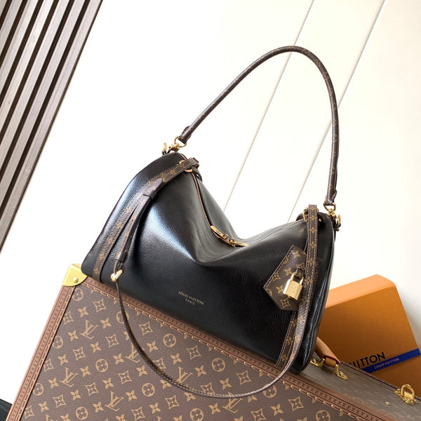 LV M26039 Express PM Borsa a mano 26 cm Pelle di vacchetta nera GHW