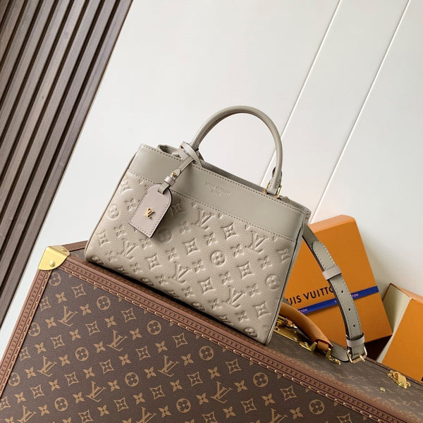 LV City Avenue PM 30cm Apricot Monogram Embossed Shadow Cowhide