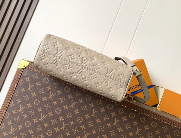LV City Avenue PM 30cm Apricot Monogram Embossed Shadow Cowhide