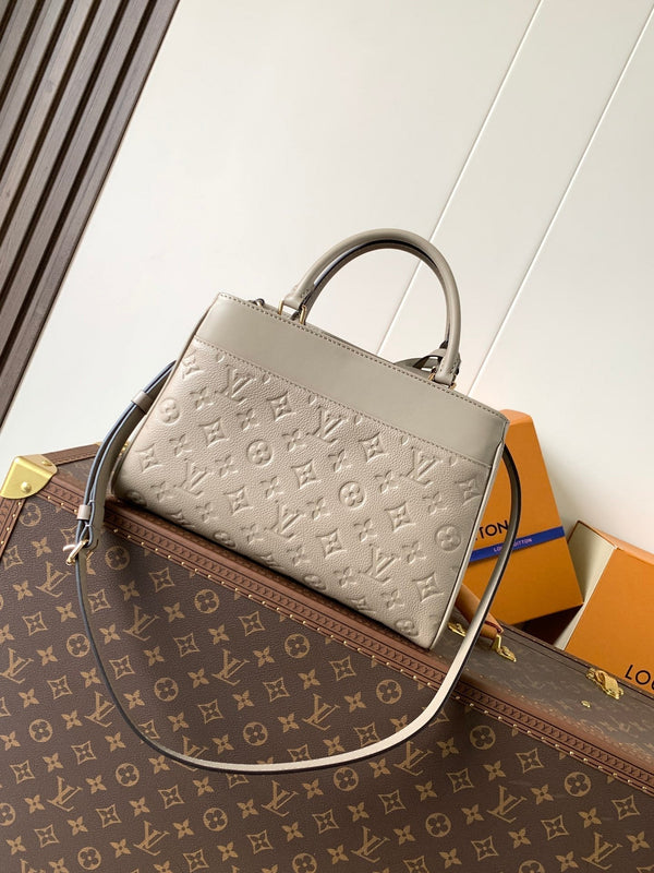 LV City Avenue PM 30cm Apricot Monogram Embossed Shadow Cowhide