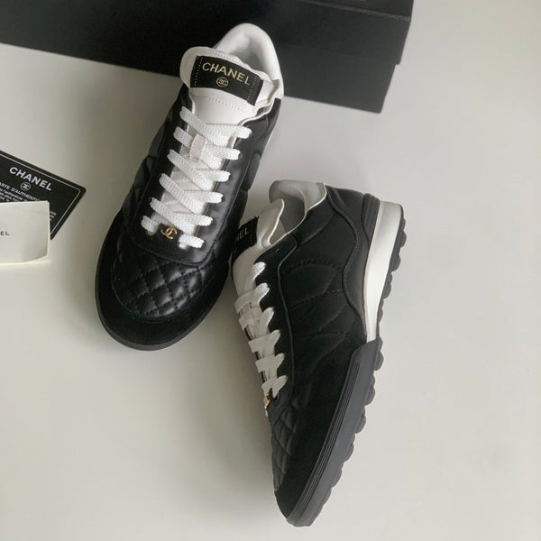 CC Sneaker In Black Lambskin Quilted 143544